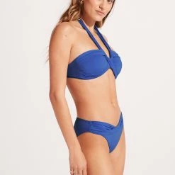 Seafolly Ladies Seafolly Collective Halter Bandeau - Azure -Seafolly shop 33816 942 Azure 5