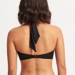 Seafolly Ladies Seafolly Collective Halter Bandeau - Black 13 Seafolly Ladies Seafolly Collective Halter Bandeau - Black -Seafolly shop 33816 942 Black 4
