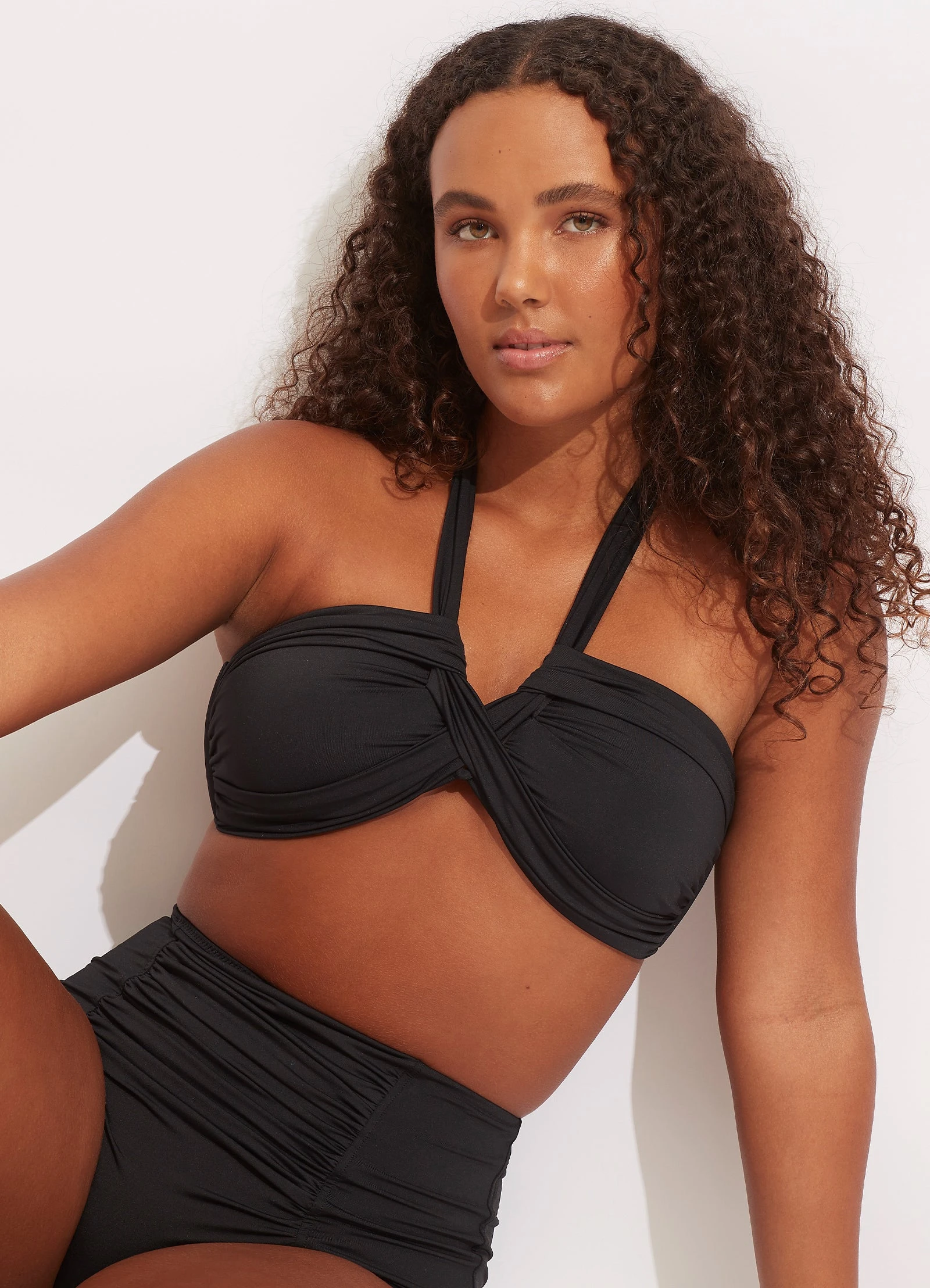 Seafolly Ladies Seafolly Collective Halter Bandeau - Black 8 Seafolly Ladies Seafolly Collective Halter Bandeau - Black - Image 6