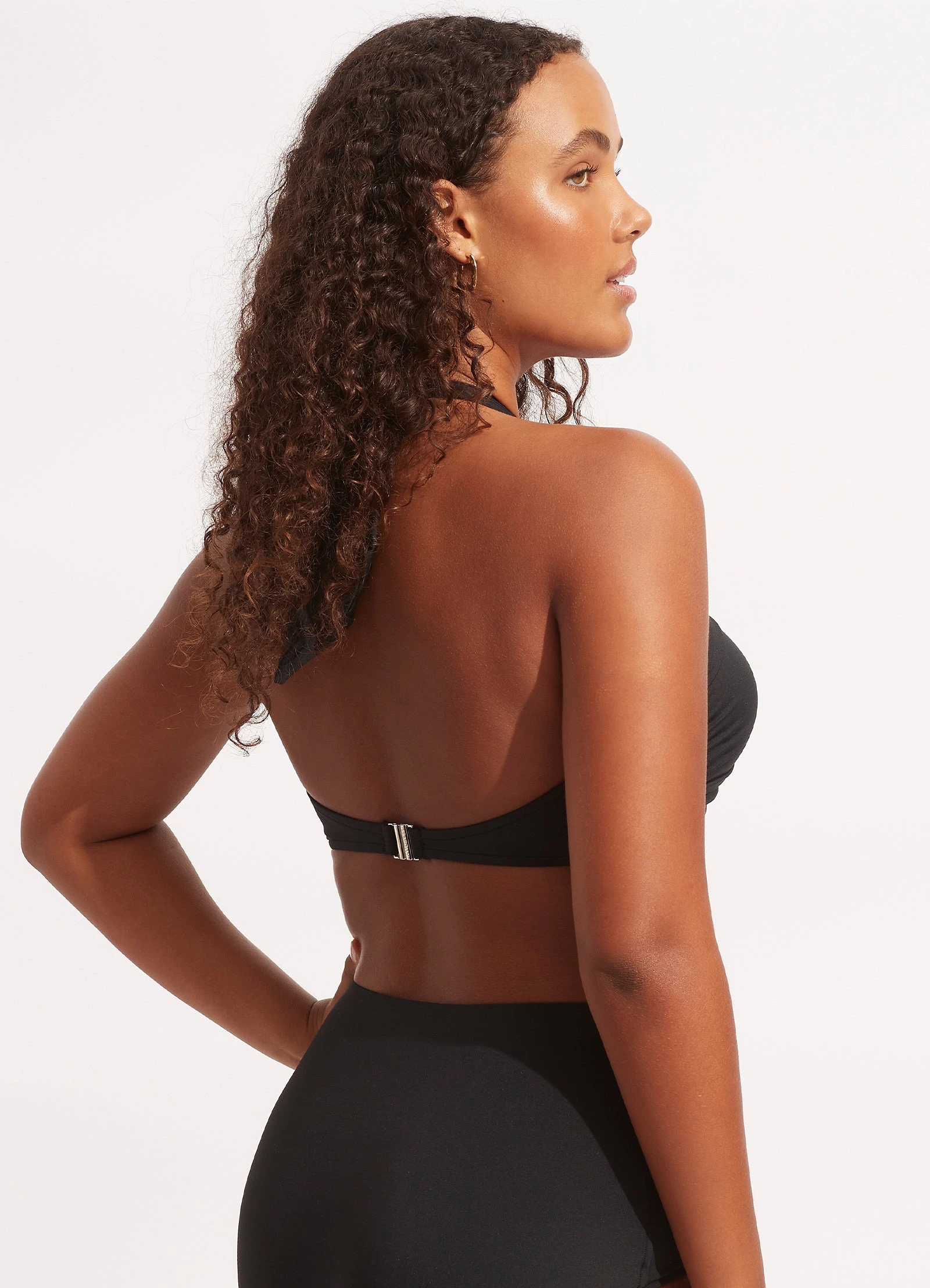Seafolly Ladies Seafolly Collective Halter Bandeau - Black 10 Seafolly Ladies Seafolly Collective Halter Bandeau - Black - Image 8