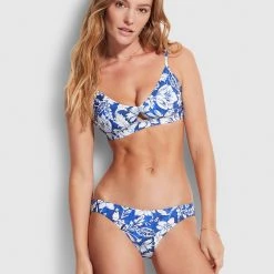 Seafolly Ladies Modern Marina Hipster - Marina Blue