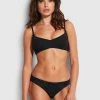 Seafolly Ladies Costa Bella Hipster Pant - Black 1 Seafolly Ladies Costa Bella Hipster Pant - Black -Seafolly shop 40054 922 Black 1