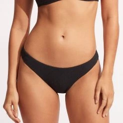 Seafolly Ladies Willow Hipster - Black -Seafolly shop 40054 924 Black 3
