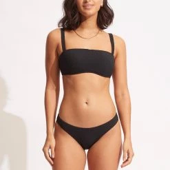 Seafolly Ladies Willow Hipster - Black -Seafolly shop 40054 924 Black 4