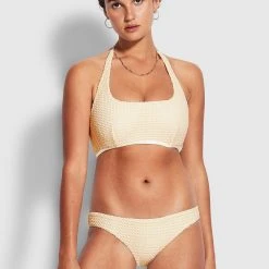 Seafolly Ladies DreamcatcherHipster Pant - Ecru