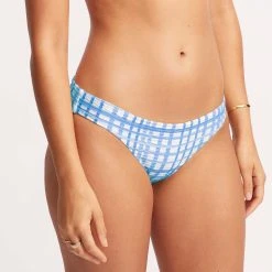 Seafolly Ladies Amalfi Check Hipster - Amalfi Blue -Seafolly shop 40054 951 AmalfiBlue 4