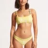 Seafolly Ladies Amalfi Check Hipster - Lime Light -Seafolly shop 40054 951 Limelight 1