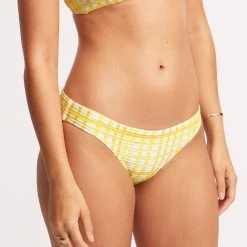 Seafolly Ladies Amalfi Check Hipster - Lime Light 10 Seafolly Ladies Amalfi Check Hipster - Lime Light -Seafolly shop 40054 951 Limelight 4