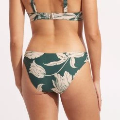 Seafolly Ladies Fleur De Bloom Hipster - Evergreen 11 Seafolly Ladies Fleur De Bloom Hipster - Evergreen -Seafolly shop 40054 983 Evergreen 5