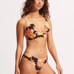 Seafolly Ladies Palm Springs Ruched Side Retro - Black -Seafolly shop 40145 703 Black 5