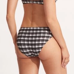 Seafolly Ladies Portofino Ruched Side Retro Pant - Black 13 Seafolly Ladies Portofino Ruched Side Retro Pant - Black -Seafolly shop 40145 939 Black 5