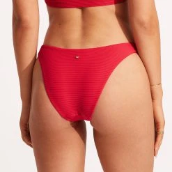Seafolly Ladies Essentials High Cut Pant - Chilli -Seafolly shop 40305 640 Chilli 5
