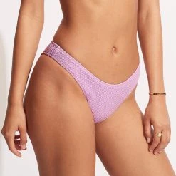 Seafolly Ladies Sea Dive High Cut Pant 10 Seafolly Ladies Sea Dive High Cut Pant -Seafolly shop 40305 861 Lilac 4