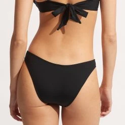 Seafolly Ladies High Cut Pant - Black -Seafolly shop 40305 942 Black 7