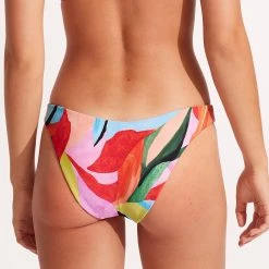 Seafolly Ladies Tropfest Reversible High Cut Pant - Aquamarine 21 Seafolly Ladies Tropfest Reversible High Cut Pant - Aquamarine -Seafolly shop 40305 978 Aquamarine 9