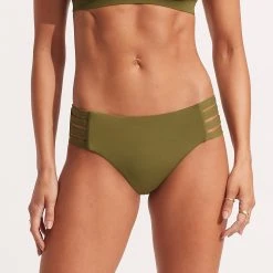 Seafolly Ladies Seafolly Collective Multi Strap Hipster Pant 10 Seafolly Ladies Seafolly Collective Multi Strap Hipster Pant -Seafolly shop 40355 942 Avocado 3