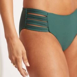 Seafolly Ladies Seafolly Collective Multi Strap Hipster Pant -Seafolly shop 40355 942 Evergreen 6