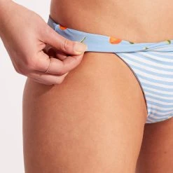 Seafolly Ladies Summer Crush Reversible Hipster - Powder Blue -Seafolly shop 40426 035 PowderBlue 5