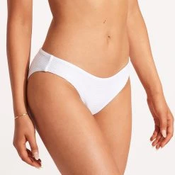Seafolly Ladies Essentials Hipster - White 11 Seafolly Ladies Essentials Hipster - White -Seafolly shop 40473 640 White 4
