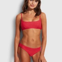 Seafolly Ladies Twilight Hipster Pant - Chilli Red