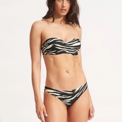 Seafolly Ladies Skin Deep Hipster Pant - Black 10 Seafolly Ladies Skin Deep Hipster Pant - Black -Seafolly shop 40473 940 Black 1