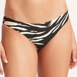 Seafolly Ladies Skin Deep Hipster Pant - Black 11 Seafolly Ladies Skin Deep Hipster Pant - Black -Seafolly shop 40473 940 Black 2
