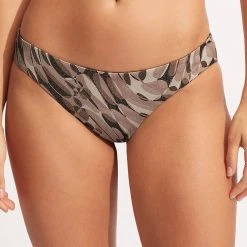 Seafolly Ladies Poolside Reversible Hipster - Sepia 14 Seafolly Ladies Poolside Reversible Hipster - Sepia -Seafolly shop 40473 954 Sepia 3
