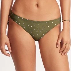 Seafolly Ladies Paradise Garden Reversible Hipster - Avocado -Seafolly shop 40473 960 Avocado 4