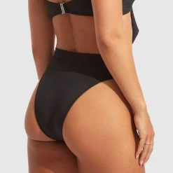 Seafolly Ladies Seafolly Collective High Rise Pant - Black -Seafolly shop 40515 942 Black 5