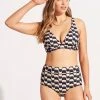 Seafolly Ladies Modern Take High Waisted Bikini Bottom - Black 1 Seafolly Ladies Modern Take High Waisted Bikini Bottom - Black -Seafolly shop 40558 021 Black 3
