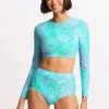 Seafolly Ladies Sea Skin High Waisted Bikini Bottom - Vivid Green -Seafolly shop 40558 064 VividGreen 4