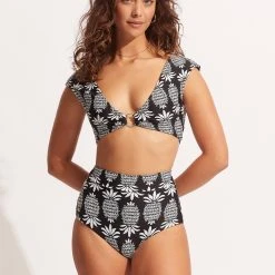 Seafolly Ladies Corsica High Waisted Pant - Black