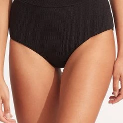 Seafolly Ladies Sea Dive High Waisted Pant 9 Seafolly Ladies Sea Dive High Waisted Pant -Seafolly shop 40558 861 Black 2
