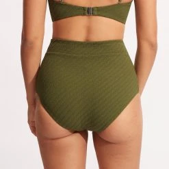 Seafolly Ladies Willow High Waisted Pant - Avocado -Seafolly shop 40558 924 Avocado 5