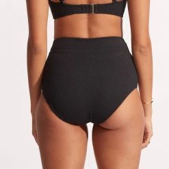 Seafolly Ladies Willow High Waisted Pant - Black -Seafolly shop 40558 924 Black 5