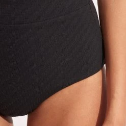 Seafolly Ladies Willow High Waisted Pant - Black -Seafolly shop 40558 924 Black 6