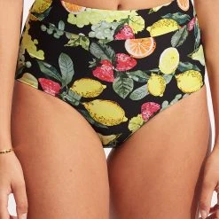 Seafolly Ladies Lemoncello High Waisted Pant - Black -Seafolly shop 40558 945 Black 2