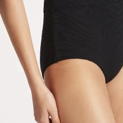 Seafolly Ladies Second Wave High Waisted Pant - Black 15 Seafolly Ladies Second Wave High Waisted Pant - Black -Seafolly shop 40558 968 Black 7