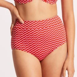 Seafolly Ladies Sienna High Waisted Pant - Chilli Red -Seafolly shop 40558 976 Chilli 20Red 3