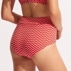 Seafolly Ladies Sienna High Waisted Pant - Chilli Red -Seafolly shop 40558 976 Chilli 20Red 5