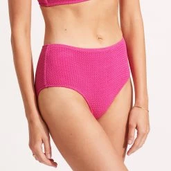 Seafolly Ladies Sea Dive Wide Side Retro 12 Seafolly Ladies Sea Dive Wide Side Retro -Seafolly shop 40586 861 FuchsiaRos 5