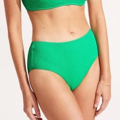 Seafolly Ladies Sea Dive Wide Side Retro -Seafolly shop 40586 861 Jade 4
