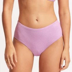 Seafolly Ladies Sea Dive Wide Side Retro -Seafolly shop 40586 861 Lilac 3
