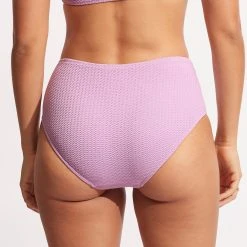 Seafolly Ladies Sea Dive Wide Side Retro -Seafolly shop 40586 861 Lilac 5