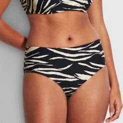Seafolly Ladies Skin DeepWide Side Retro Pant - Black 11 Seafolly Ladies Skin DeepWide Side Retro Pant - Black -Seafolly shop 40586 940 Black 4