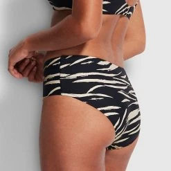 Seafolly Ladies Skin DeepWide Side Retro Pant - Black 12 Seafolly Ladies Skin DeepWide Side Retro Pant - Black -Seafolly shop 40586 940 Black 5