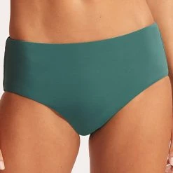 Seafolly Ladies Seafolly Collective Wide Side Retro -Seafolly shop 40586 942 Evergreen 2