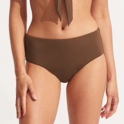 Seafolly Ladies Seafolly Collective Wide Side Retro -Seafolly shop 40586 942 Tiramisu 3