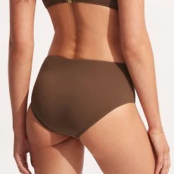 Seafolly Ladies Seafolly Collective Wide Side Retro -Seafolly shop 40586 942 Tiramisu 5