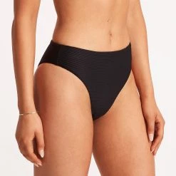 Seafolly Ladies Essentials High Rise Pant - Black -Seafolly shop 40609 640 Black 5